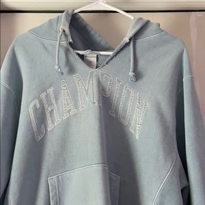 champion vintage hoodie, a small paint stain